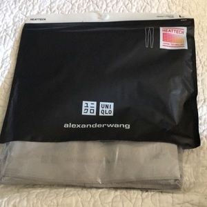 Alexander Wang for Uniqlo grey ribbed leggings LG